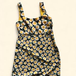 Diane Von Furstenberg Yellow Floral Dress